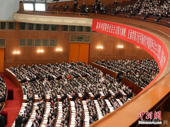 10月16日，中国共产党第二十次全国代表大会在北京人民大会堂隆重开幕。 中新社记者 毛建军 摄